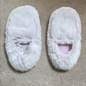 Cozy light purple warmies Fuzzy microwaveble Slippers